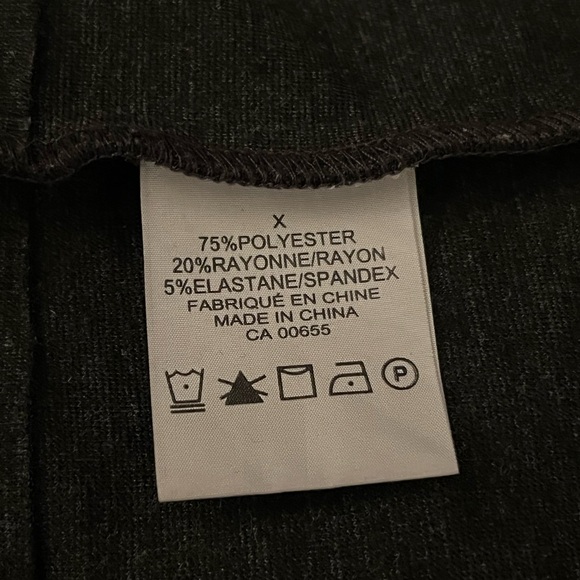 EUC 0X Addition Elle Asymmetrical Stripes Black and Grey Dress - Picture 6 of 6